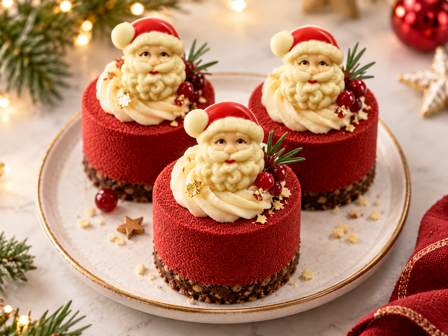 Schokoladenform Weihnachtsmann 48 mm – 36 Stück
