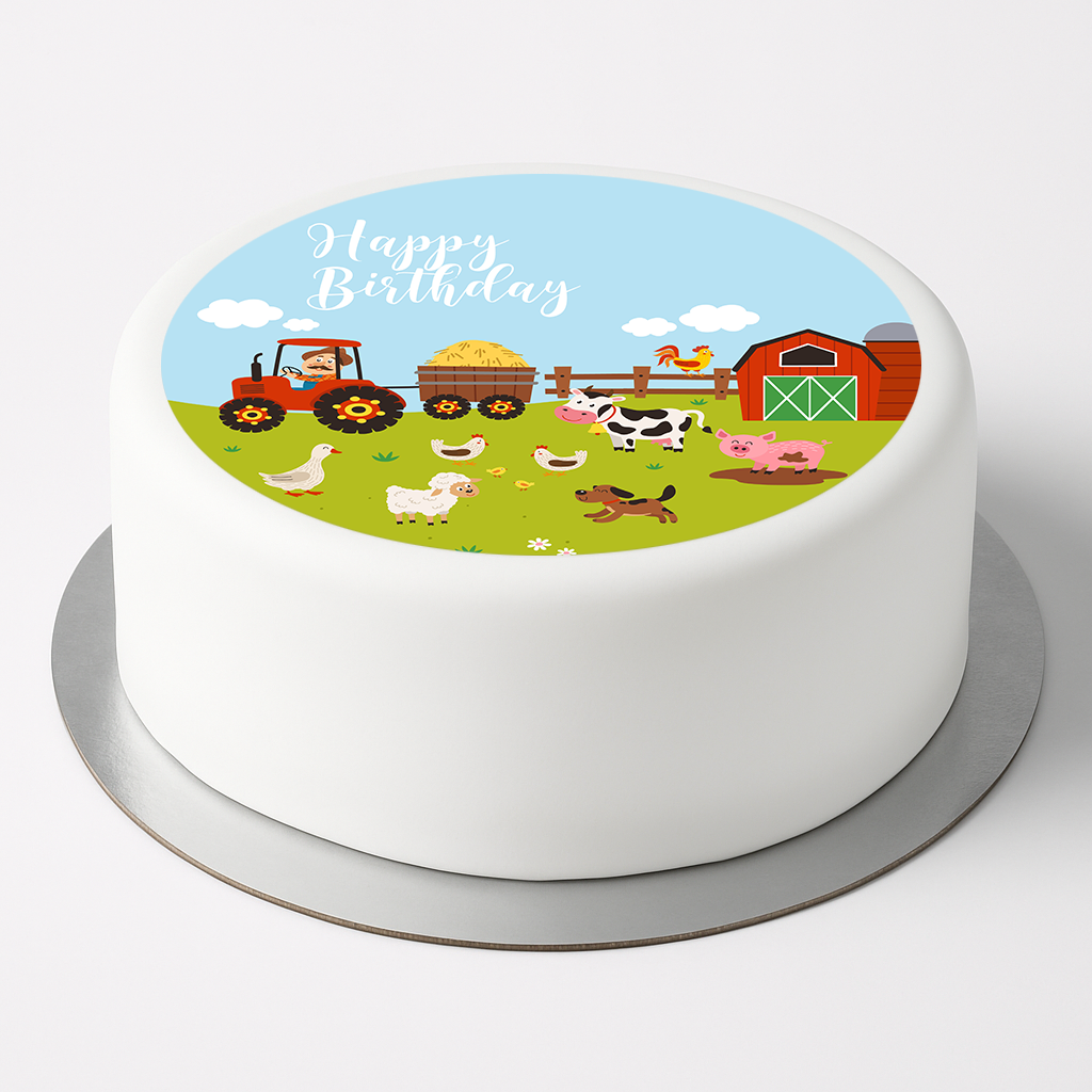 Tortenaufleger Bauernhof