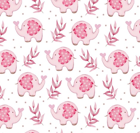 Schokoladen Transferfolie Abziehfolie Elefanten Rosa