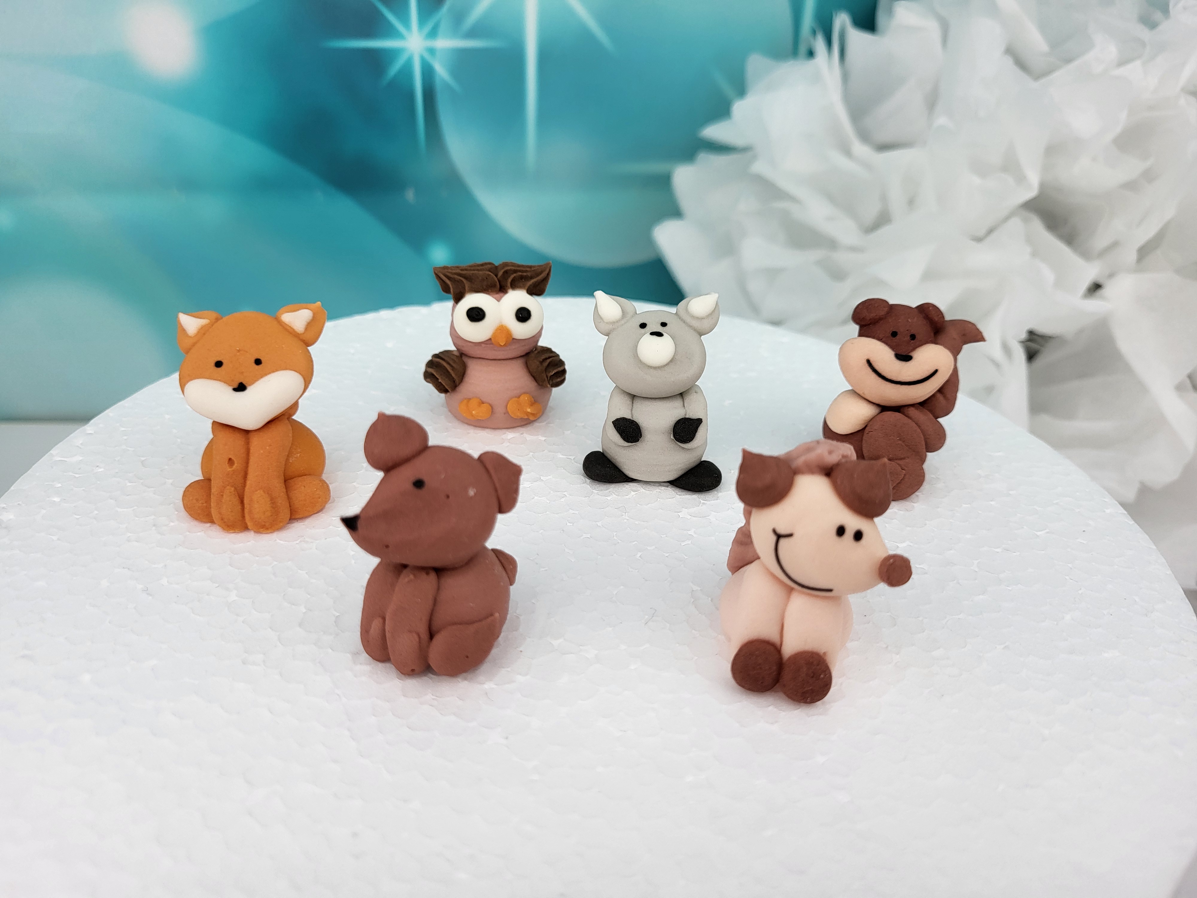 Zuckerfigurenset Waldtiere 