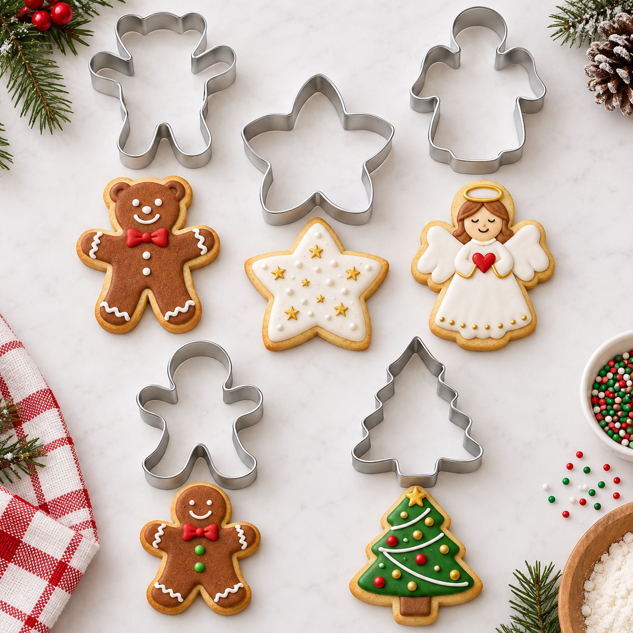 Ausstecher Weihnachten – Mini – Set, 5-teilig