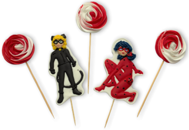 Essbare Ladybug Miraculous Tortenstecker