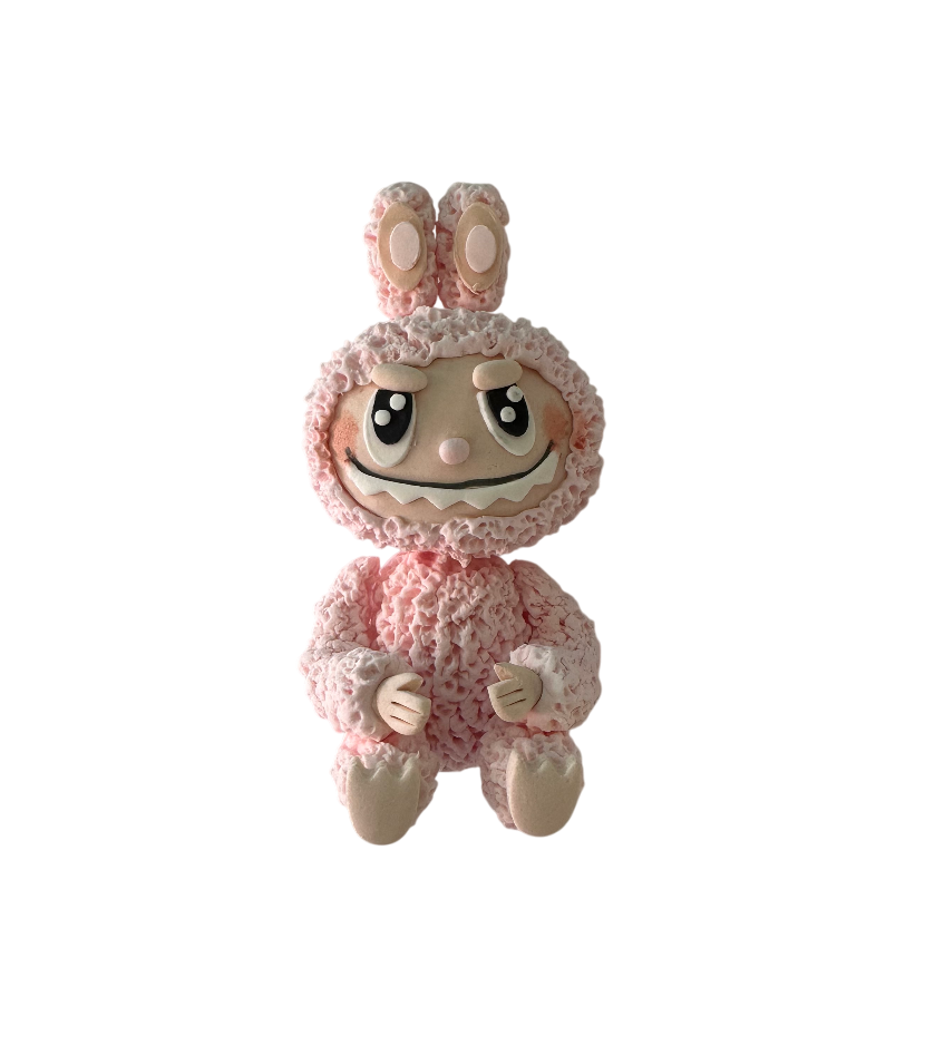 Tortenfigur kleines Monster / rosa