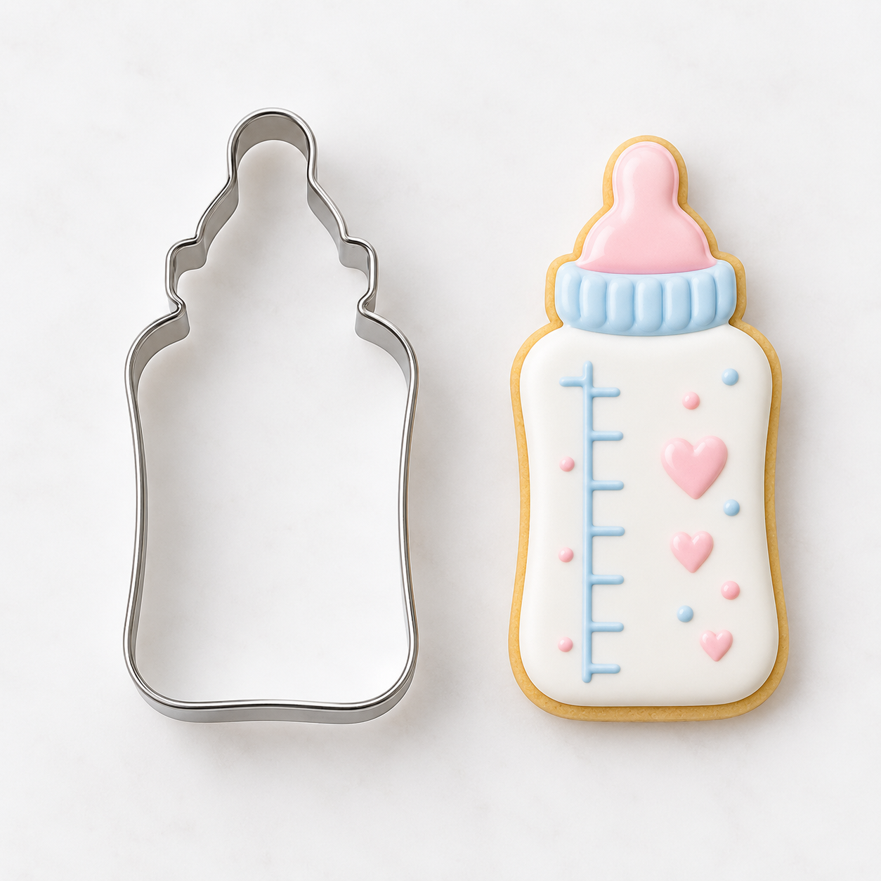 Ausstecher Babyflasche 7 cm – Baby, Taufe & Babyshower