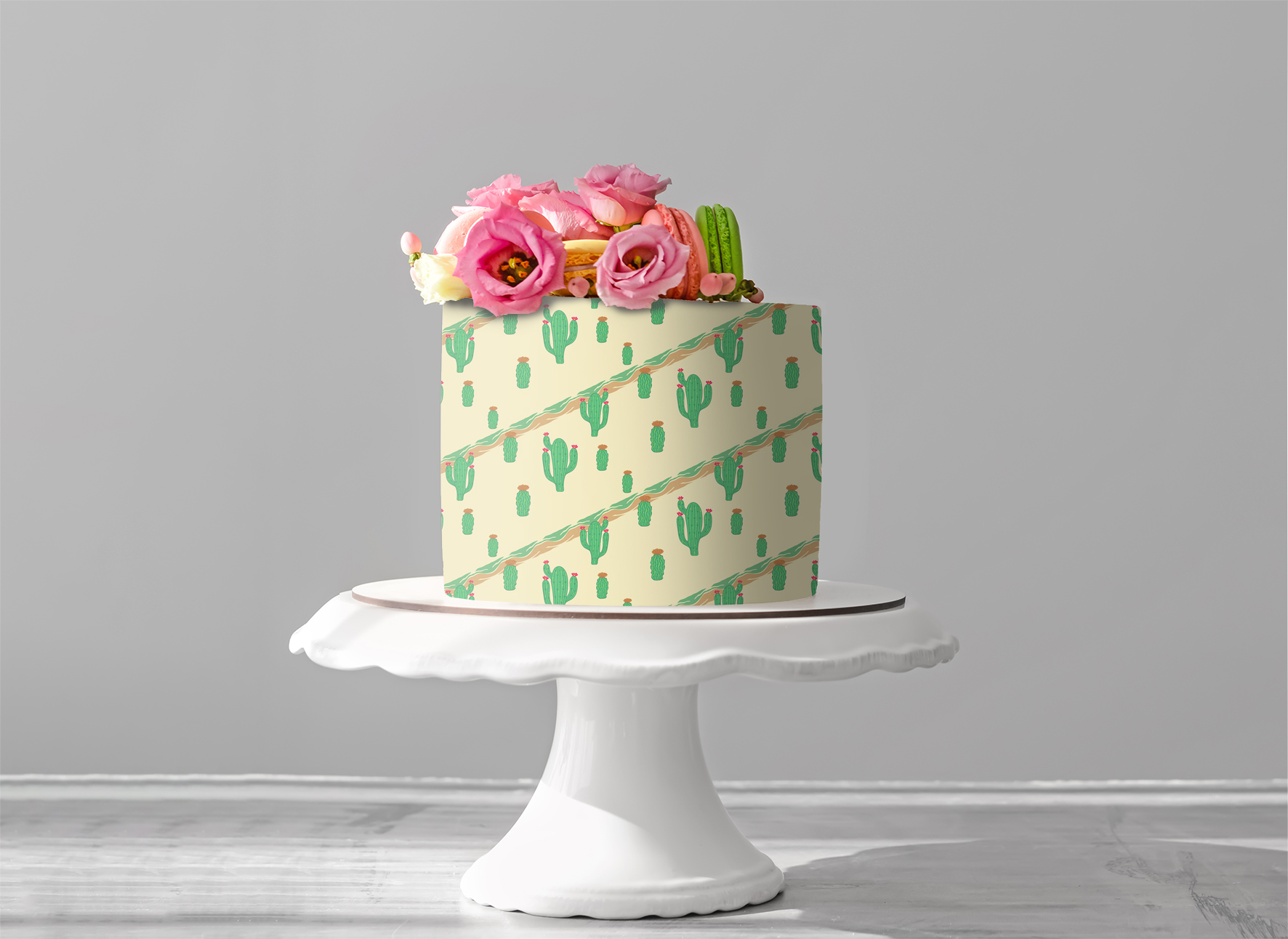 Deko Fondant Kakteen