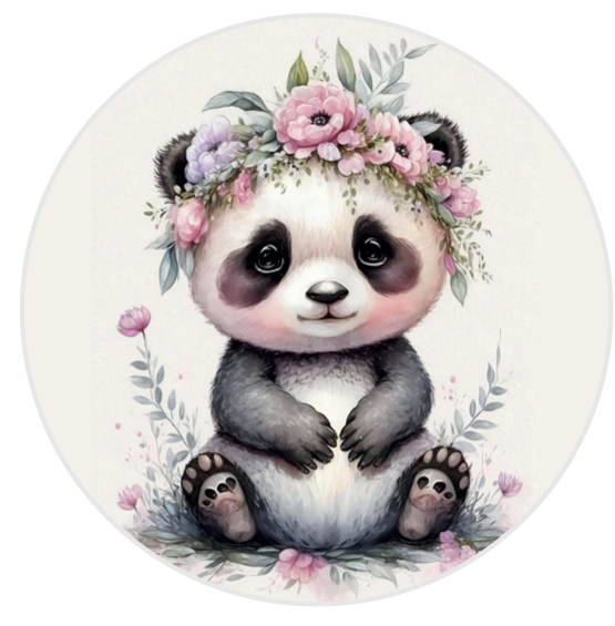 Muffinaufleger Panda Bär