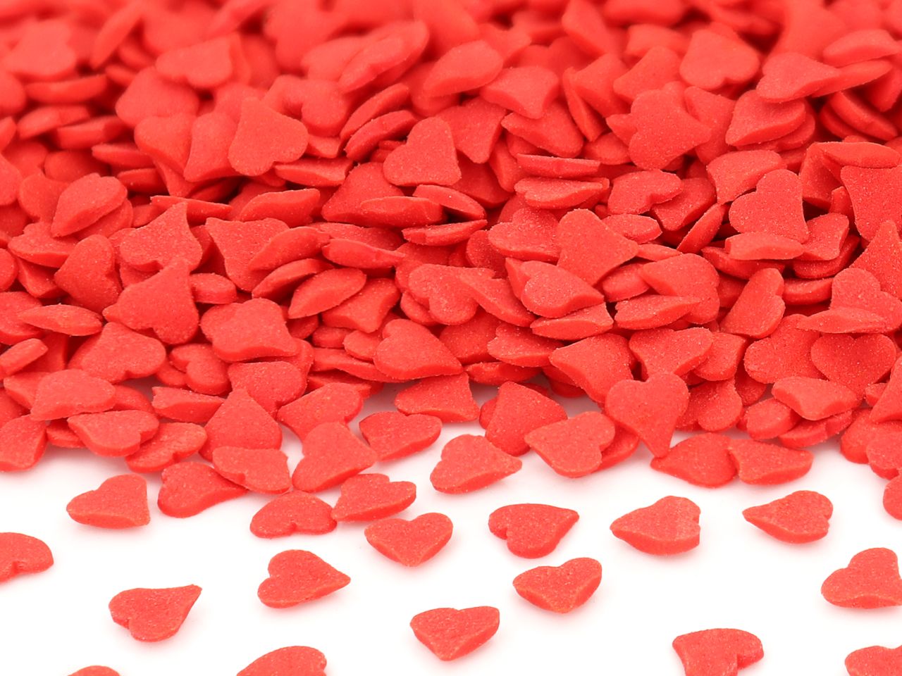 Streudekor Herzen rot 70g