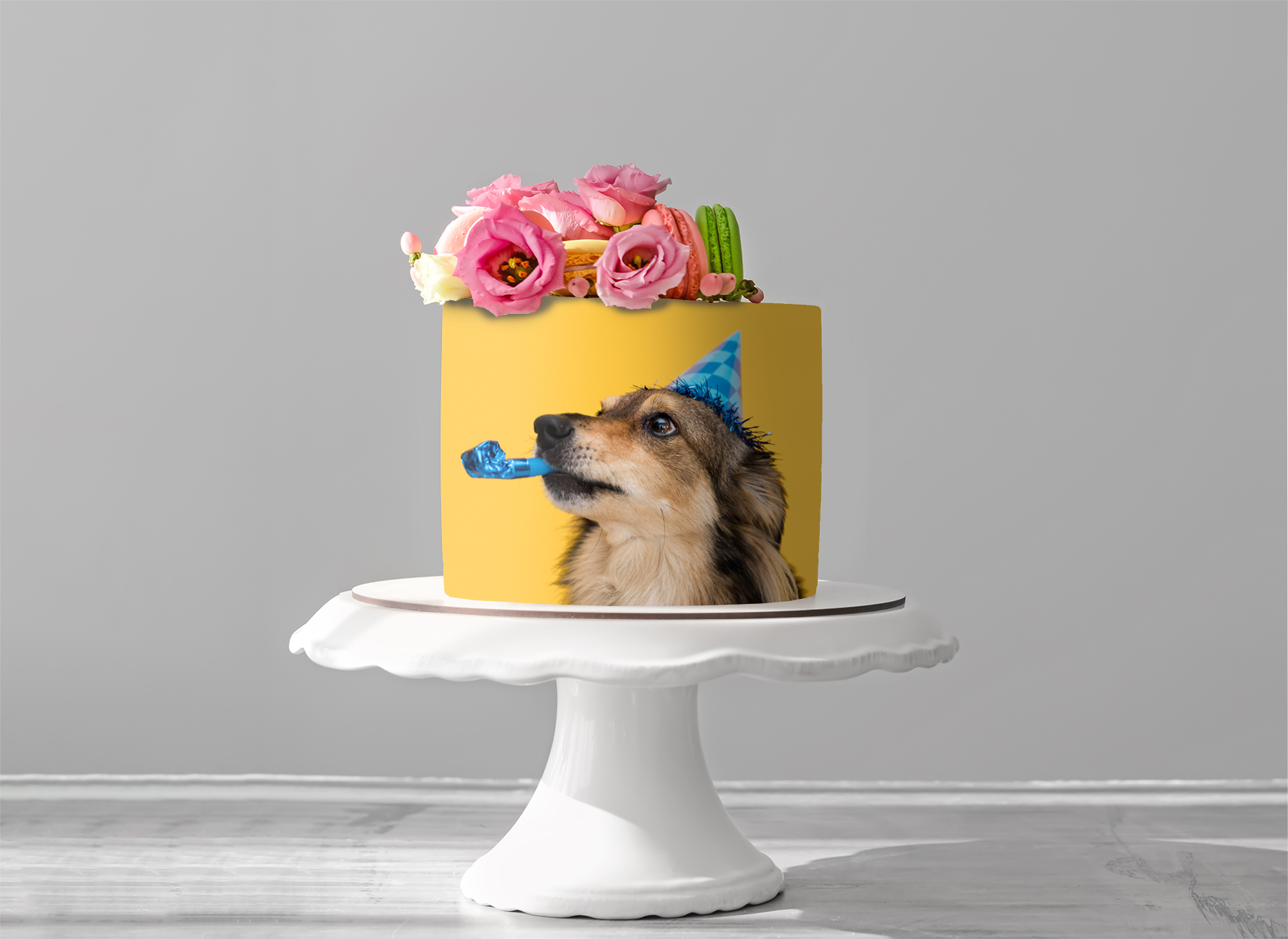 Deko Fondant  Geburtstag  Hund