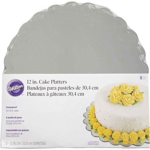 Wilton Tortenplatte silber 30 cm