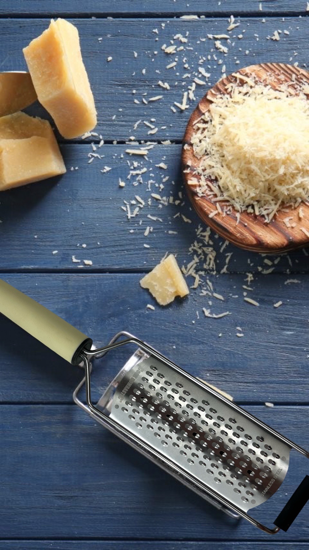 Edelstahl-Reibe