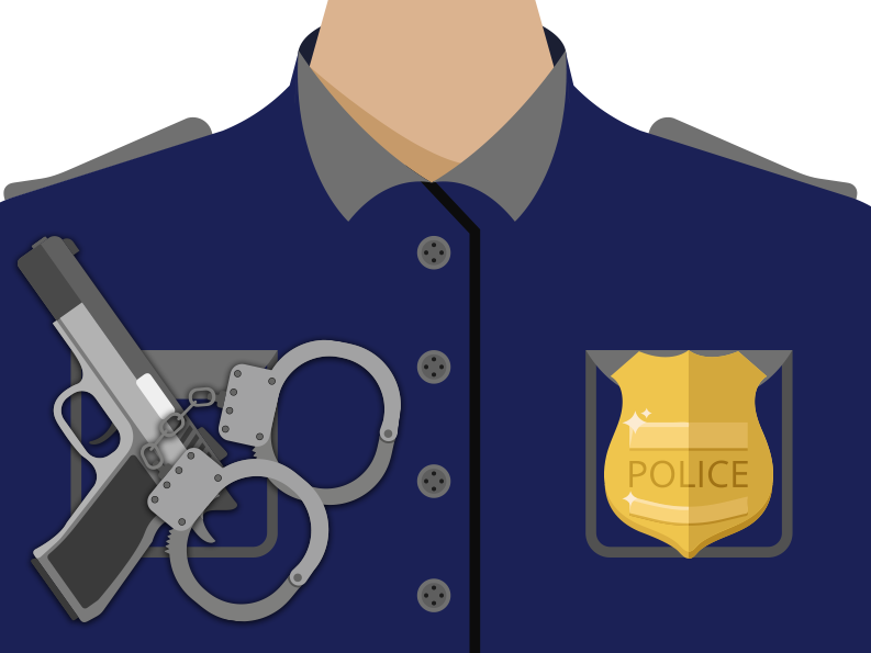 Aufleger Dekofondant Polizist