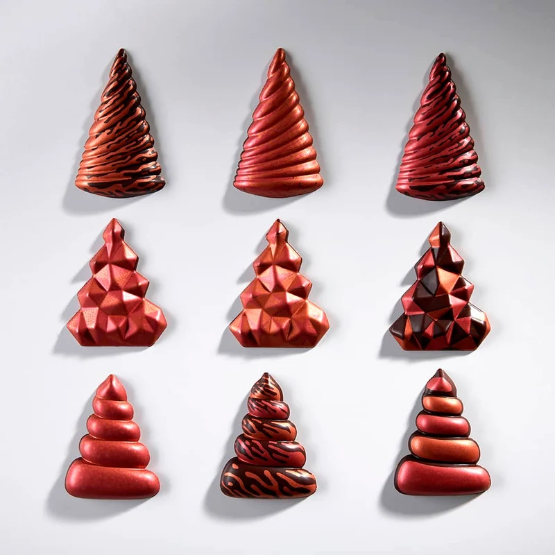Schokoladenform Kegel Weihnachten – 48 Stück