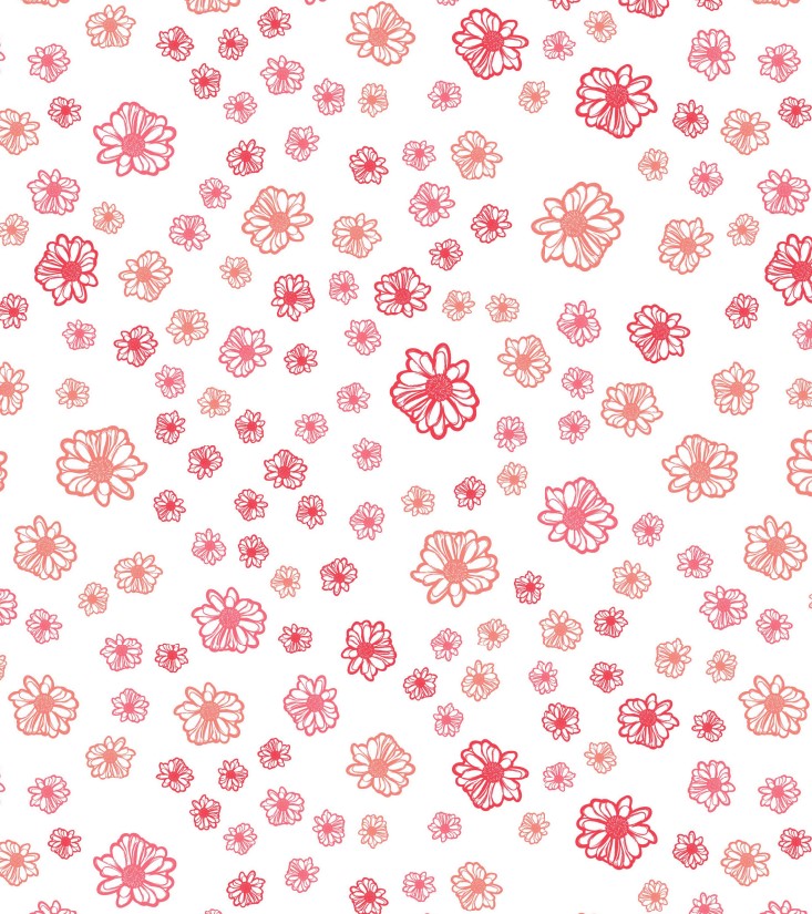 Schokoladen Transferfolie Abziehfolie Blüten rosa