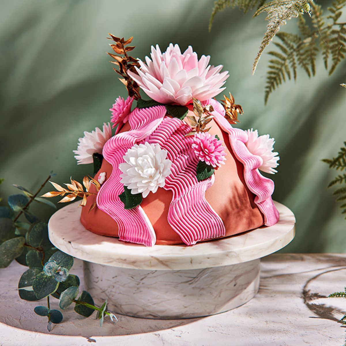 Essbare Papierblumen Deluxe Magnolie Weiß Groß