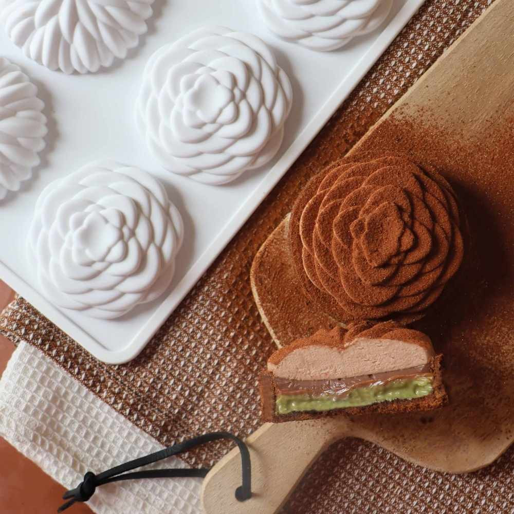 Silikonform 3D „Saint-Honoré“ Ø7 cm – für elegante Mini-Tartelettes