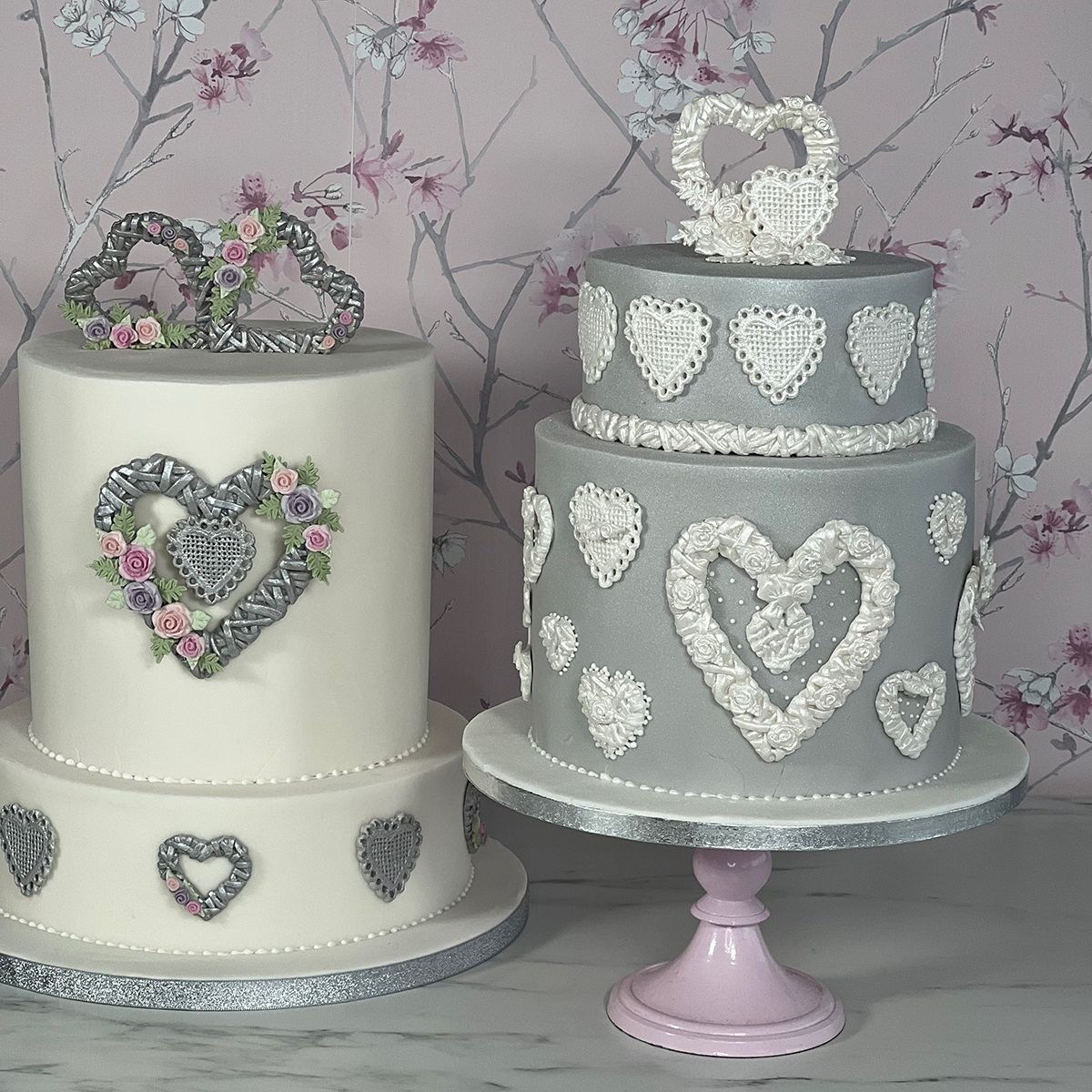 Silikonform Karen Davies Korbgeflecht Herz Flechtherz