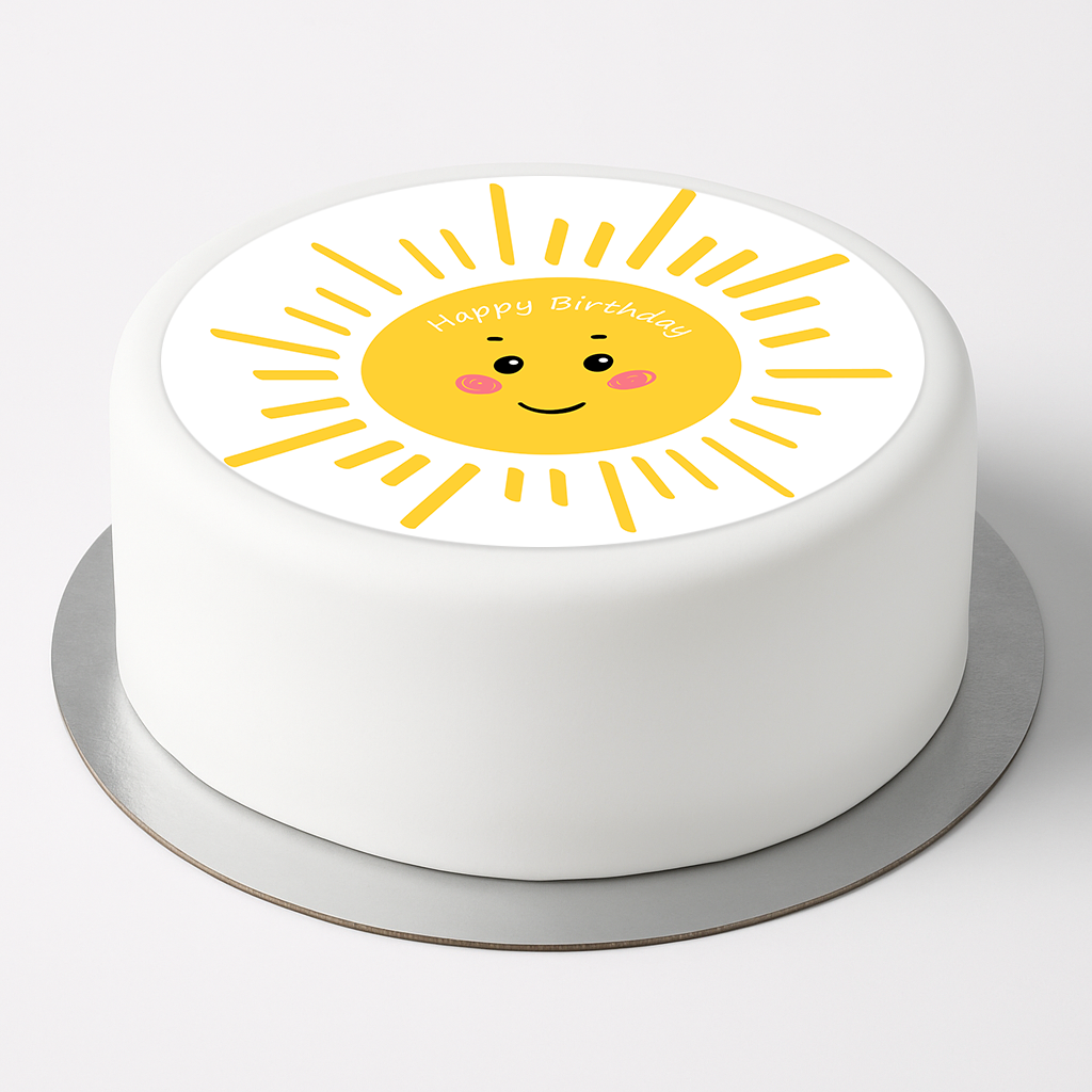 Tortenaufleger Geburtstag Sonne