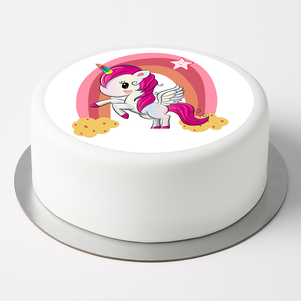 Tortenaufleger Einhorn