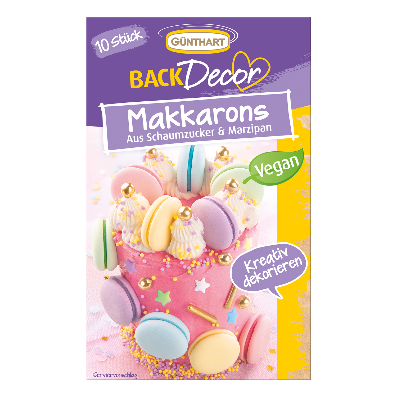 Makkarons, bunt 