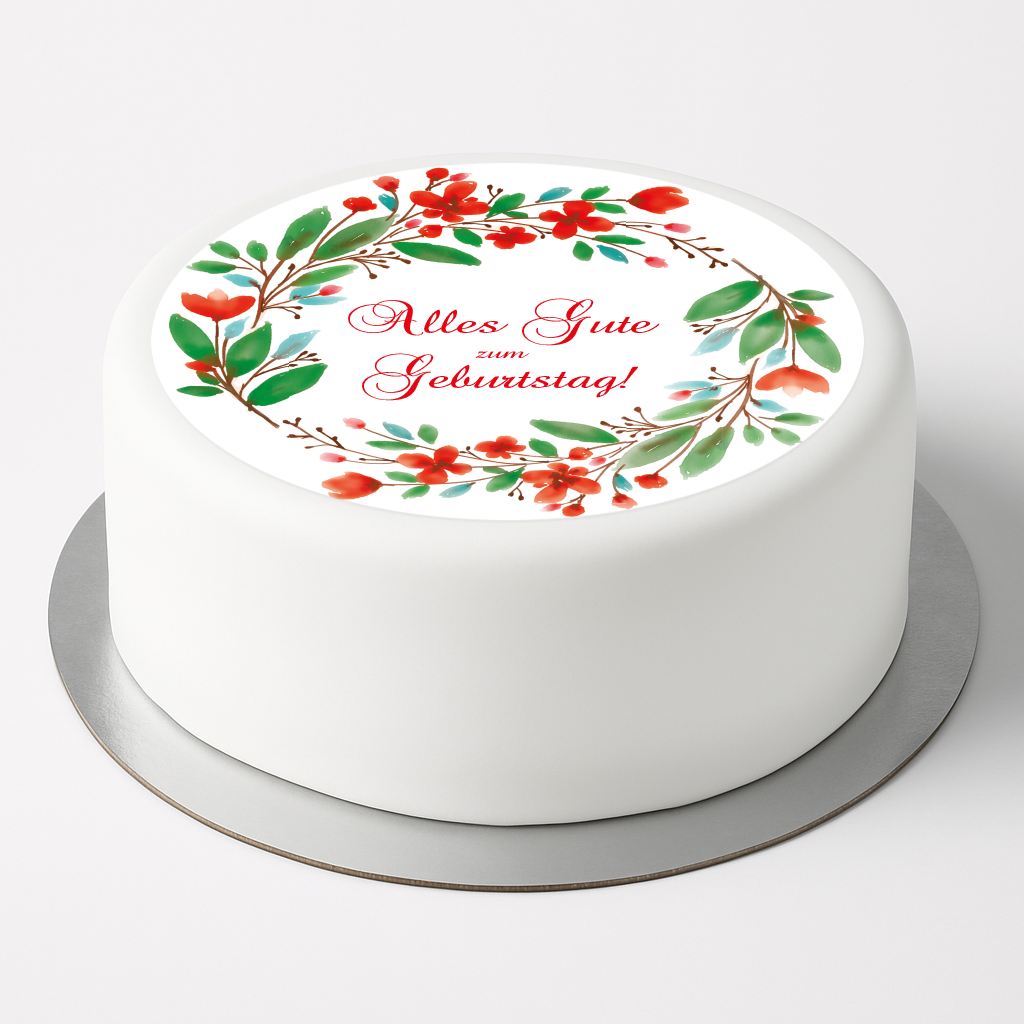 Tortenaufleger Geburtstag