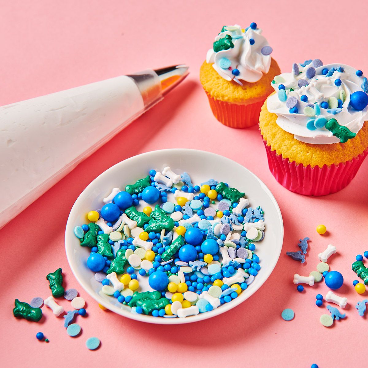 3D Sprinkle Medley Dino Dream 70 g – essbare Dino Streusel für Torten, Cupcakes & Kekse