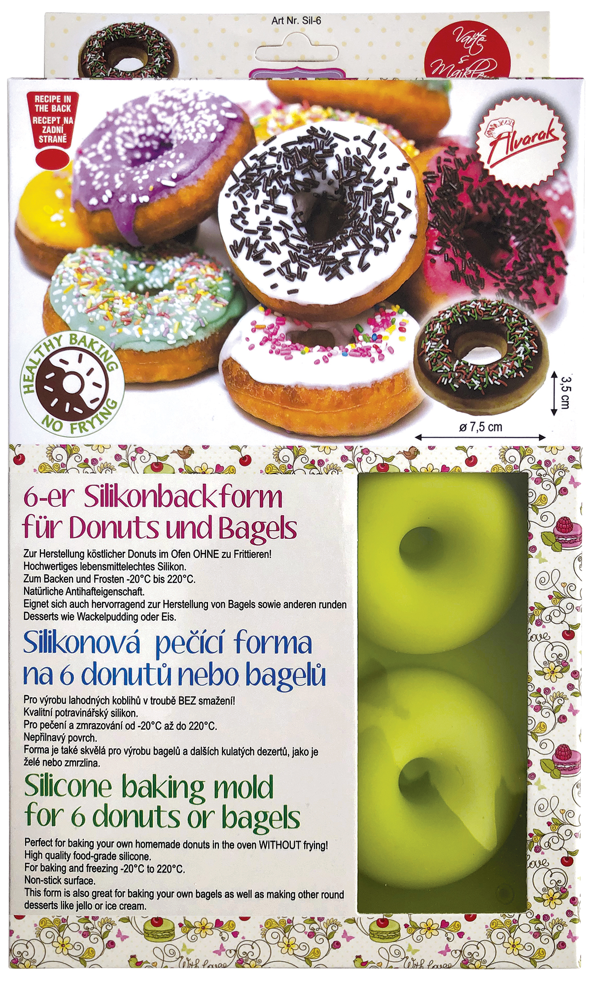 Silikonform Donut Backform / 6er Set Silikonform Donut Backform / 6er Set