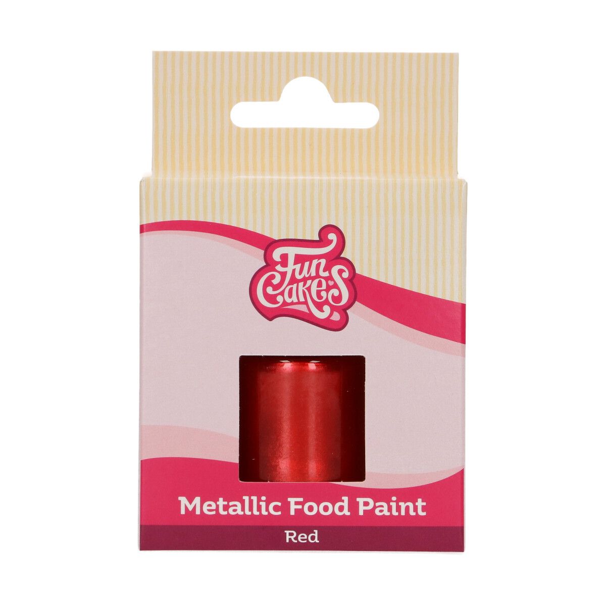 Essbare Farbe metallic Rot