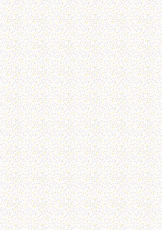 Schokoladen Transferfolie Abziehfolie bunte Streusel