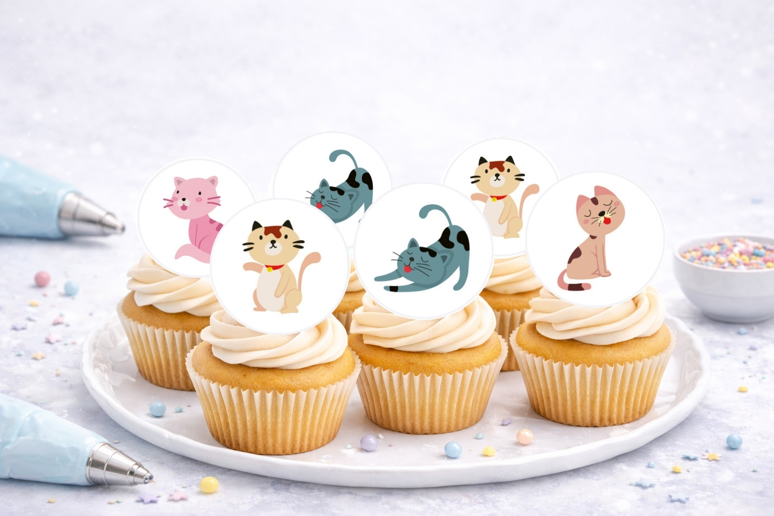 Muffinaufleger Katze