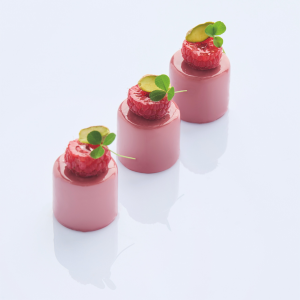 Martellato Dot Silikonform BlackSil Zylinder für 18 Monoporzionen Dessertform