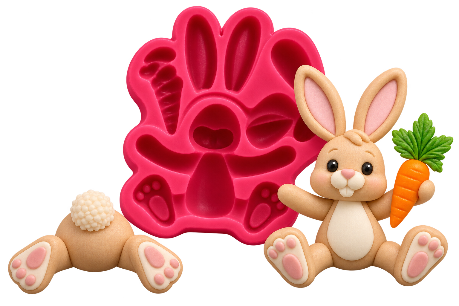 Silikonform Hase