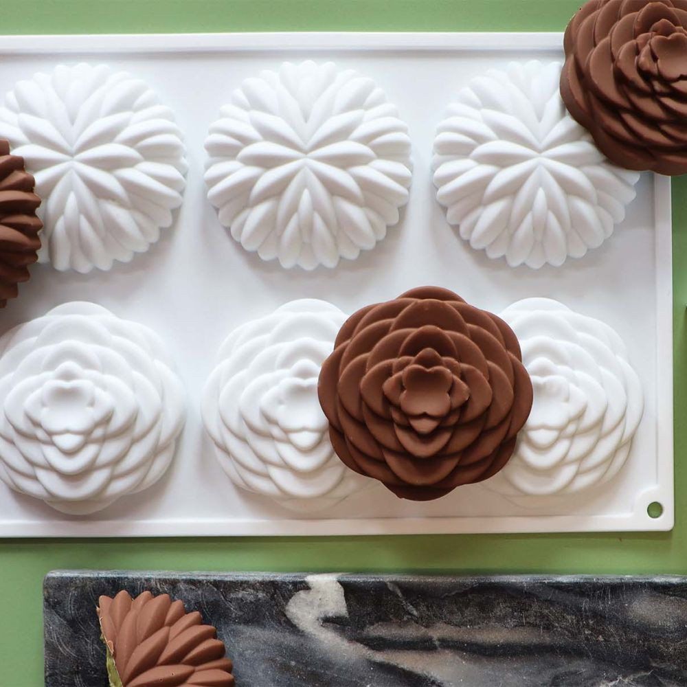 Silikonform 3D „Saint-Honoré“ Ø7 cm – für elegante Mini-Tartelettes