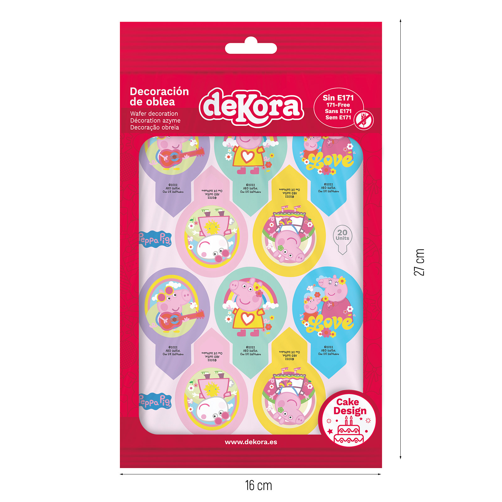 Peppa Wutz Muffinaufleger aus Oblate – Essbare Cupcake Topper Peppa Pig (20 Stück)