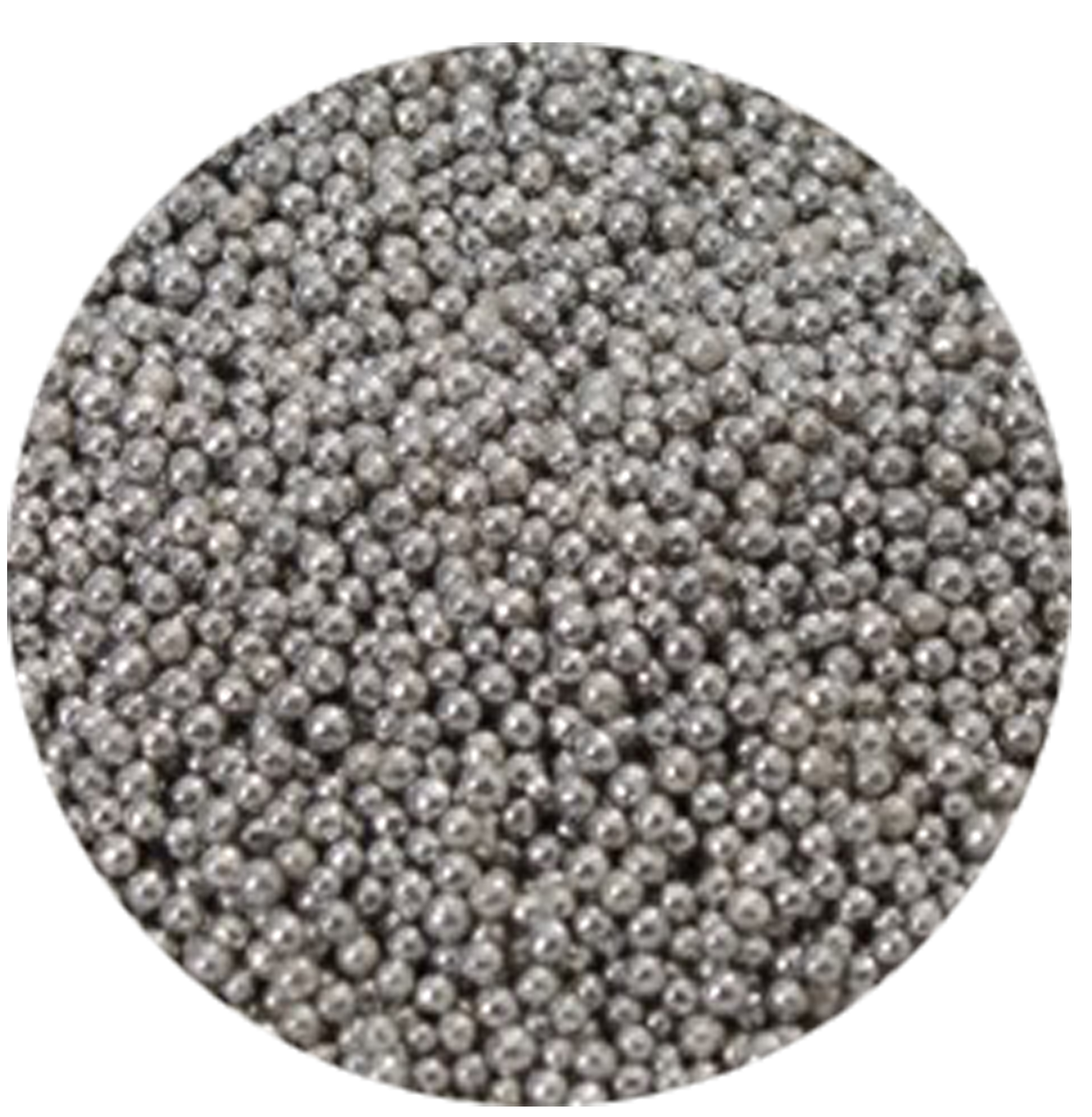 Mini-Perlen Nonpareils silber 80g