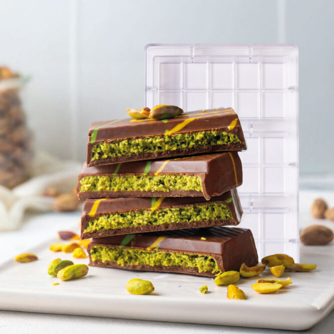 Dubai Dreifach-Schokoladentafel – Profi Gussform 