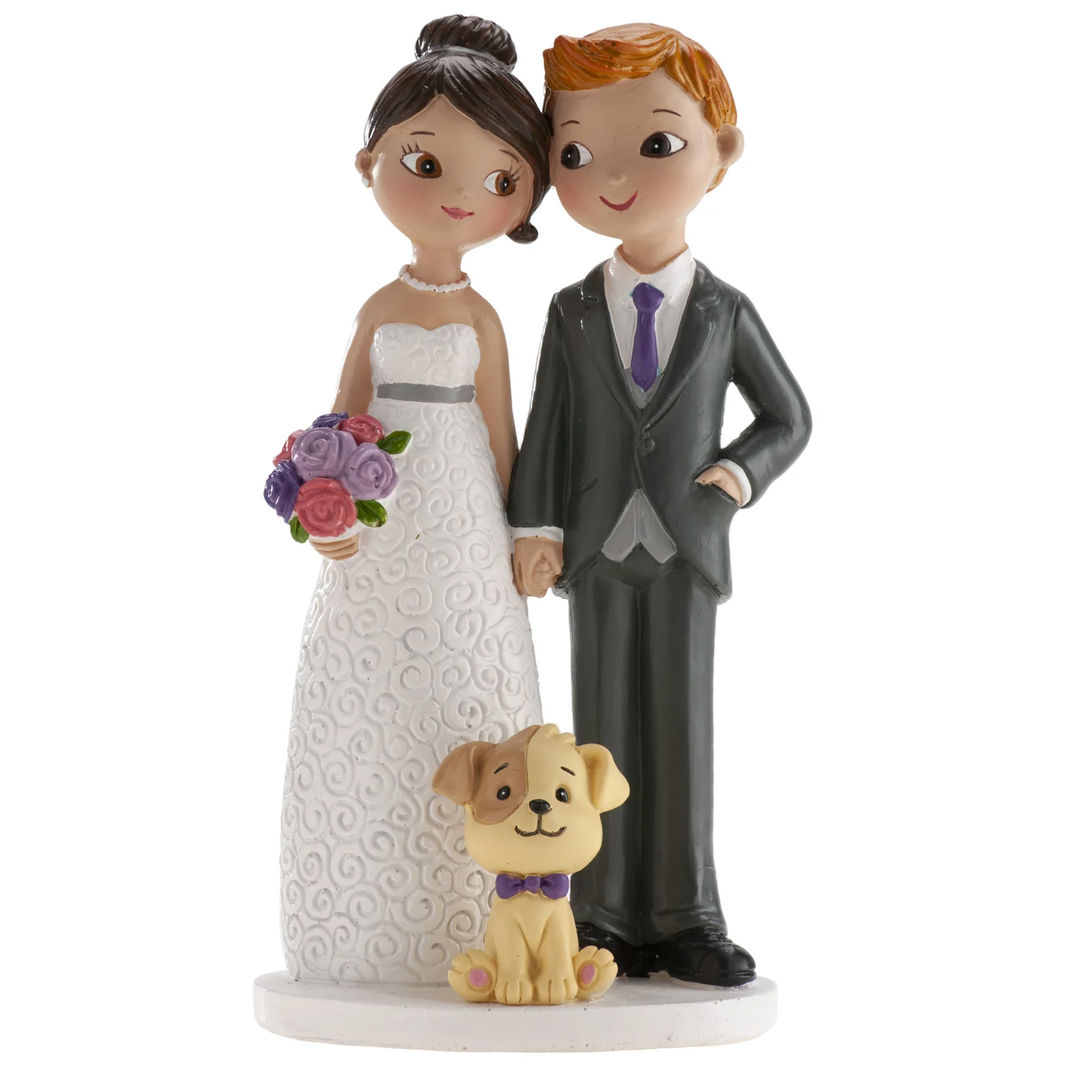 Cake Topper Brautpaar - mit Hund