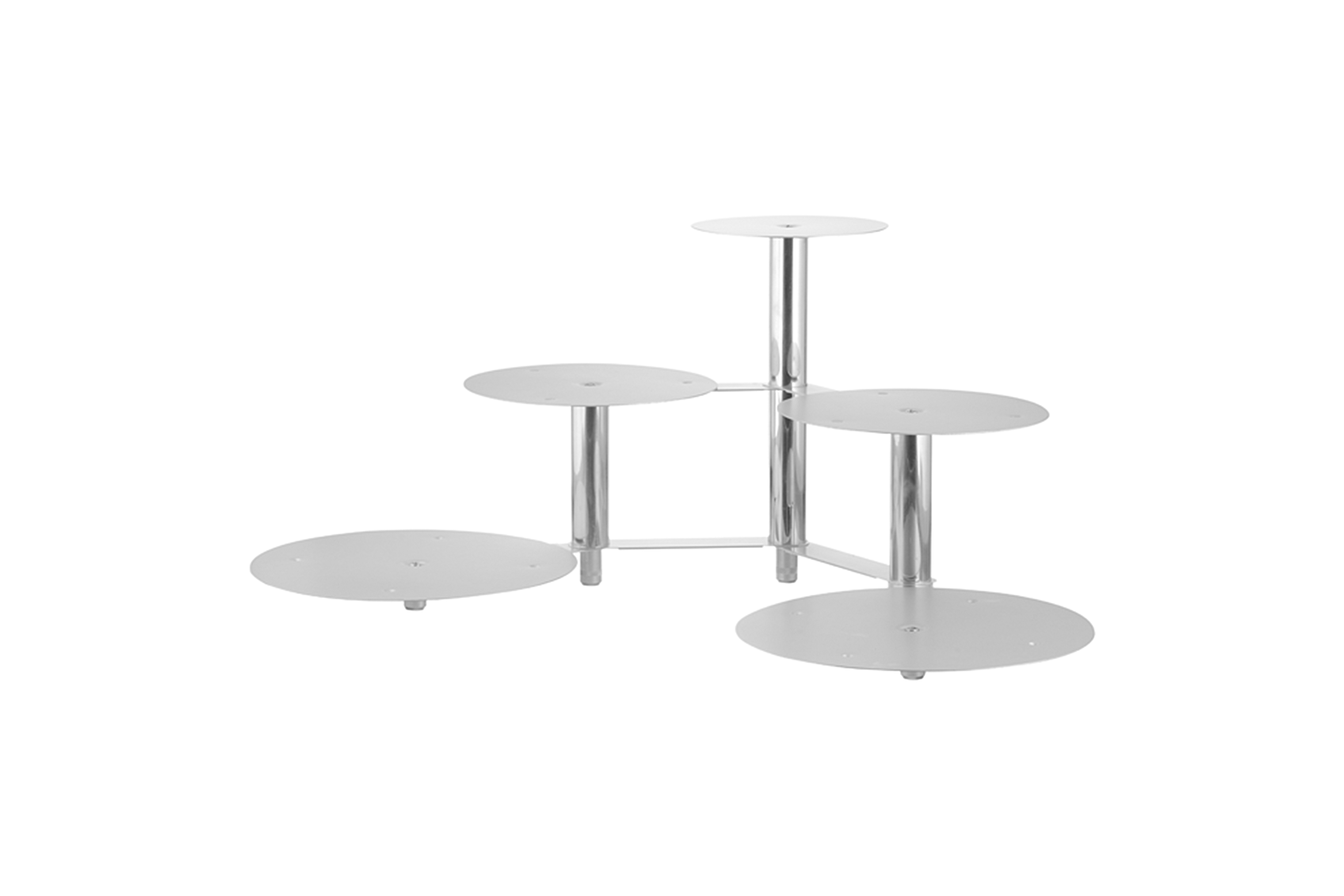 Tortenständer Aluminium – individuell gestaltbar mit 5 Tortenplatten