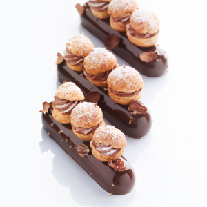 Martellato Eclair Silikonform BlackSil – Eclairform für 6 Monoporzionen