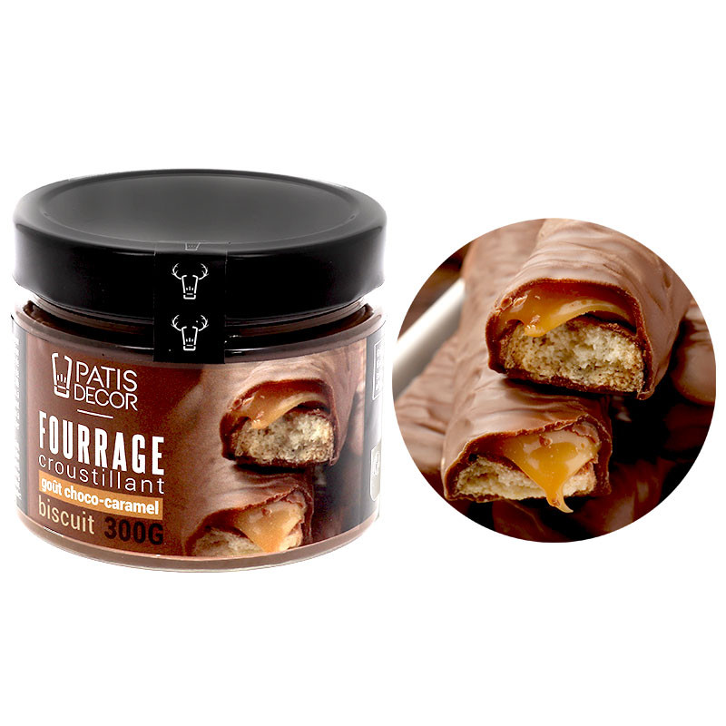 Knusperfüllung Schokolade-Karamell-Keks – 300 g