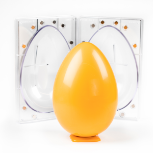 Martellato Ei 23 – 3D-Schokoladenform für Ostereier, zweiteilig mit Magnetverschluss