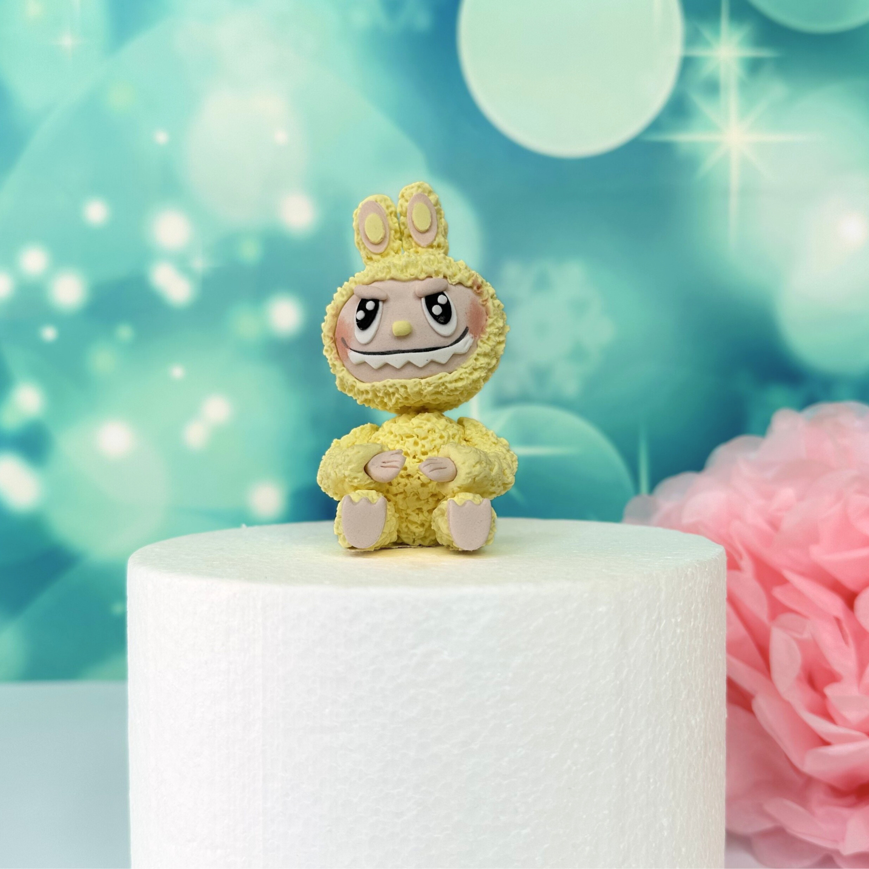 Tortenfigur kleines Monster / gelb