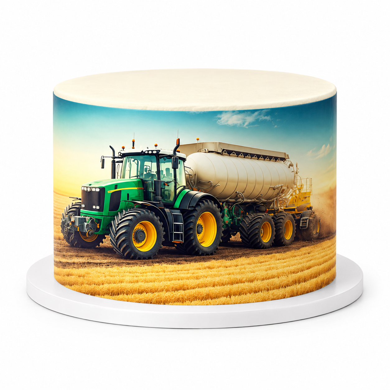 Deko-Fondant Traktor – essbare Fondantfolie Bauernhof A4