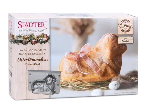 3D-Backform Osterlamm – 2-teilig Metall