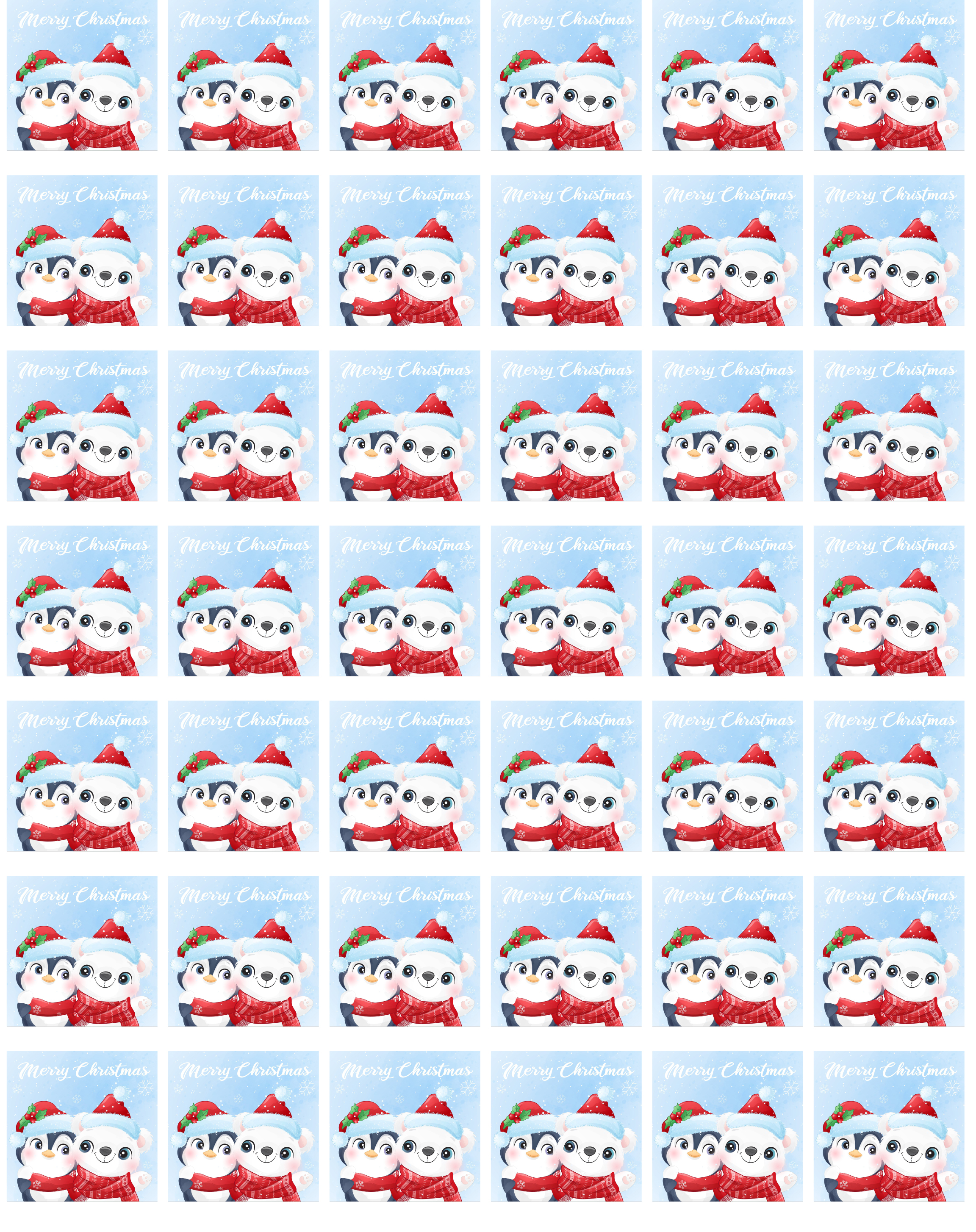 Keksaufleger Eisbär und Pinguin