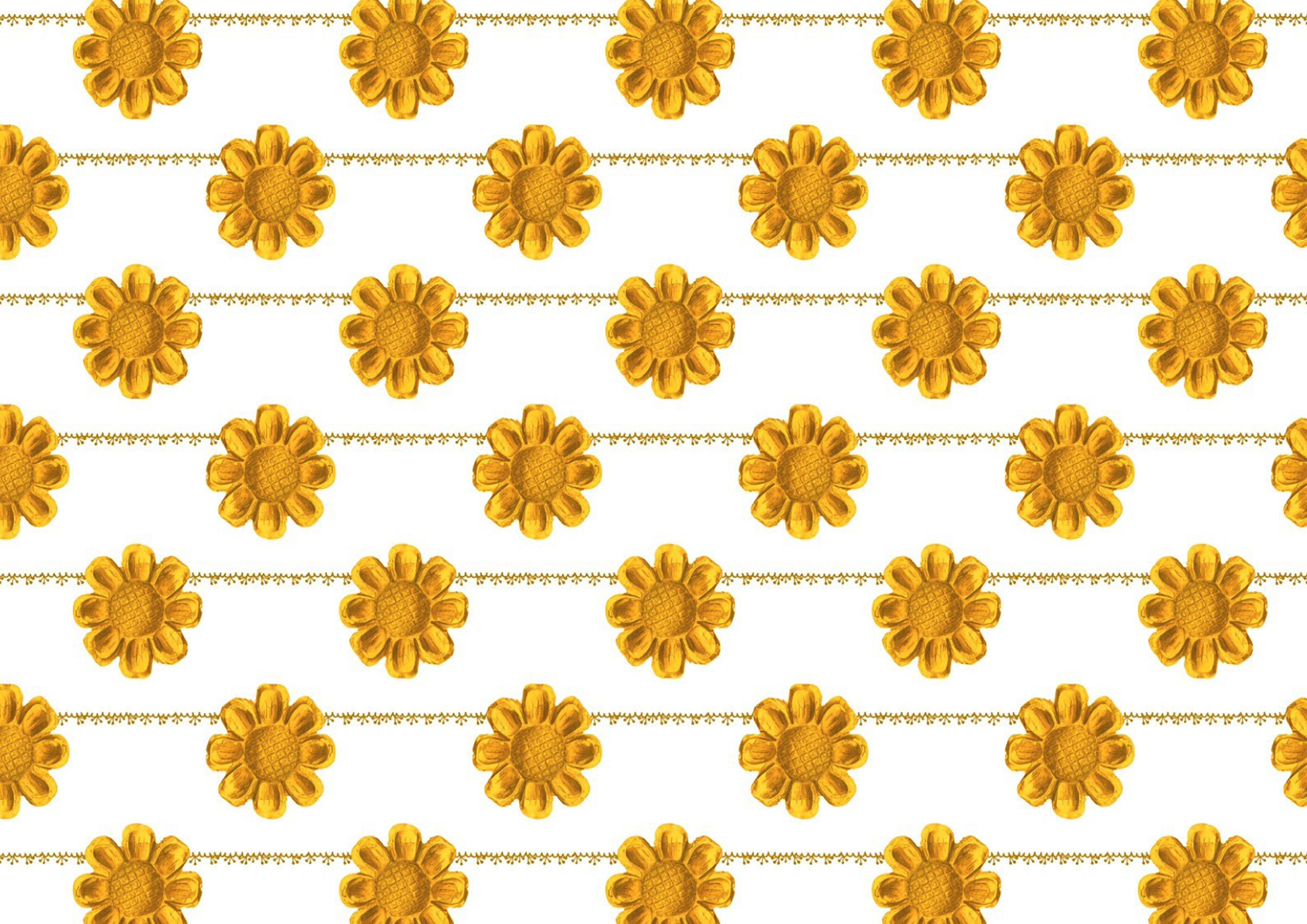 Deko Fondant gelbe Blumen