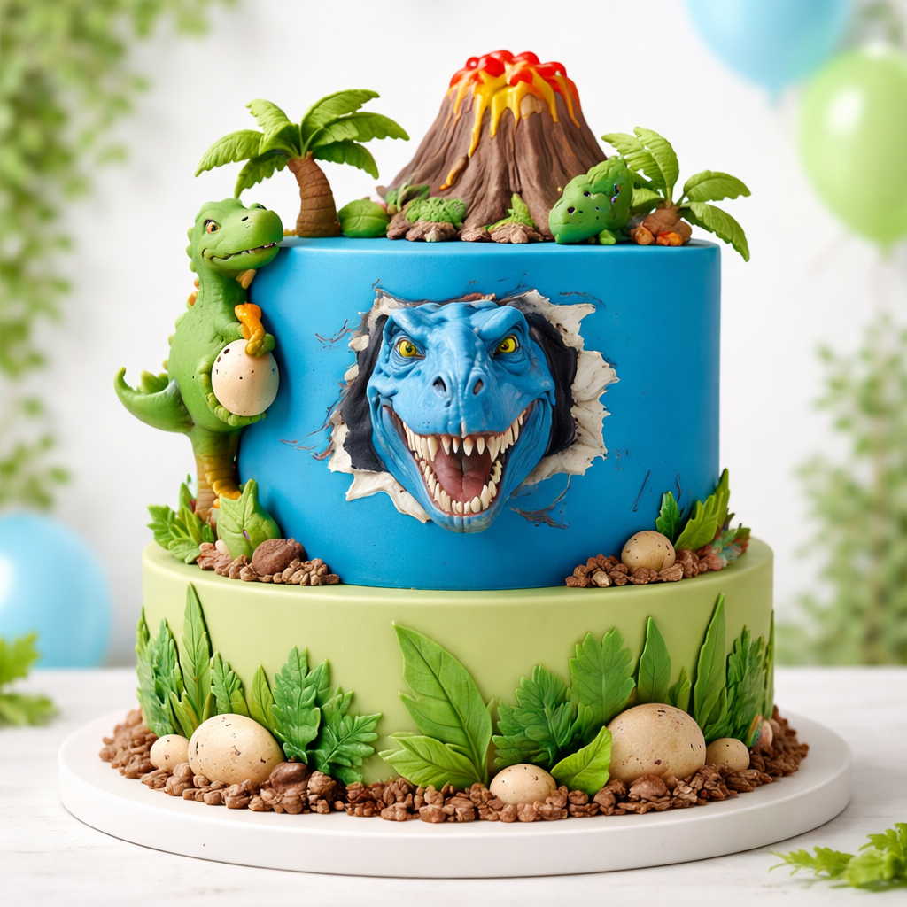 Deko Fondant Dinosaurier  