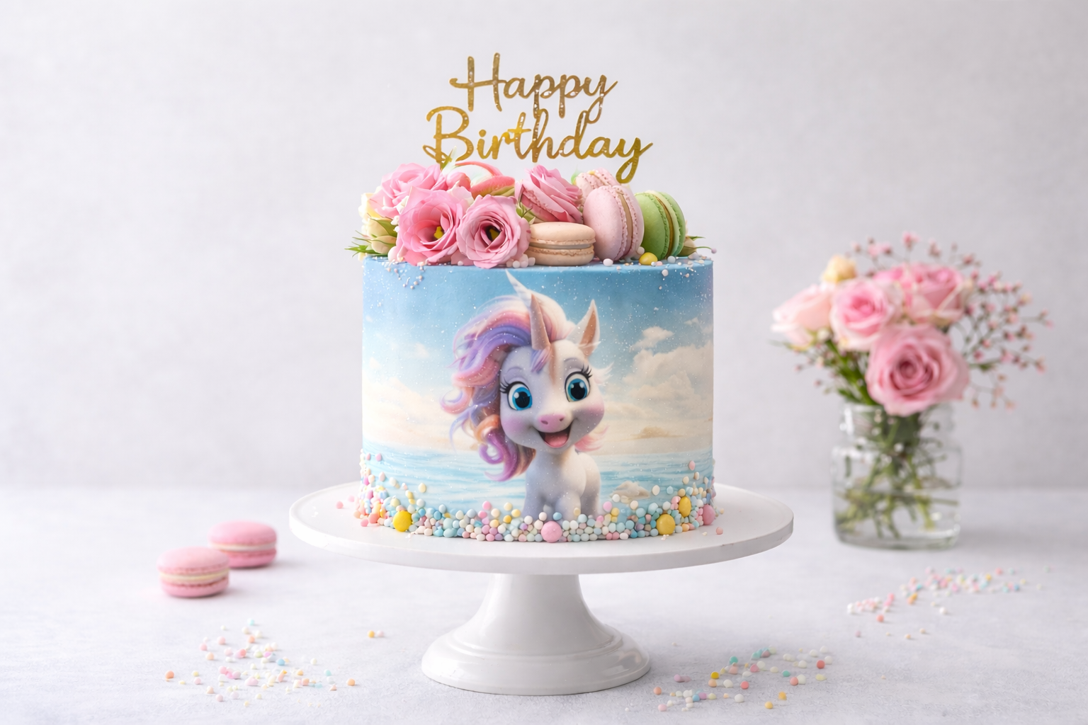 Deko Fondant Einhorn