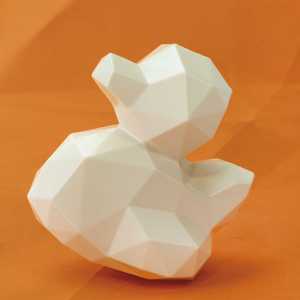 Martellato Ducky – Schokoladenform Ente, modernes Diamant-Design für Ostern (2 Stück)