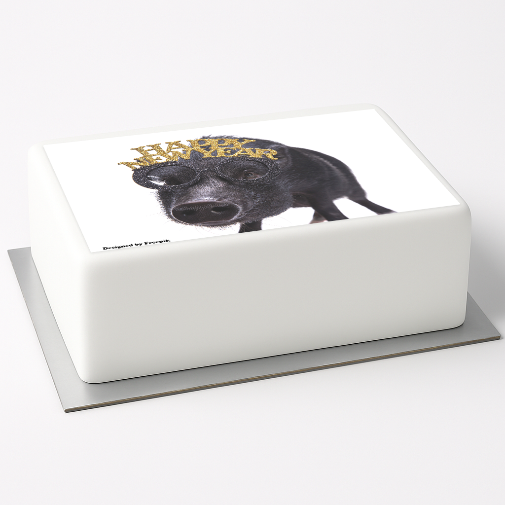 Tortenaufleger Silvester