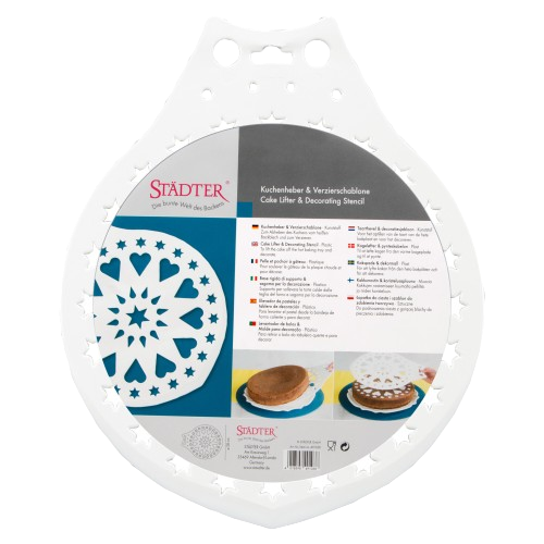 Tortenretter und Deko-Schablone 